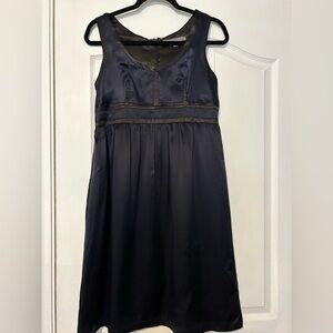 Proenza Schouler for Target Navy & Black Silk Dress sz 7